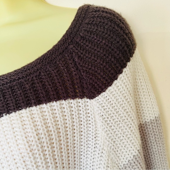 My Style Knit  Colour Block Women's plus Size Sweater. 2X - Picture 6 of 7